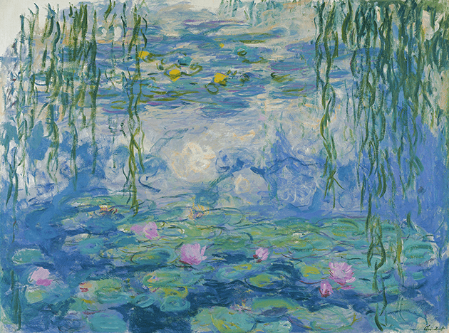 Claude Monet, Waterlilies, 1916-19. Image: Bridgeman Images